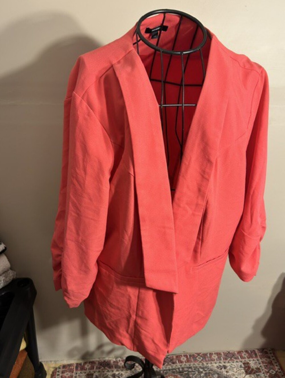 Torrid size 3 three x womens casual dress pink coat jacket coverup 3x